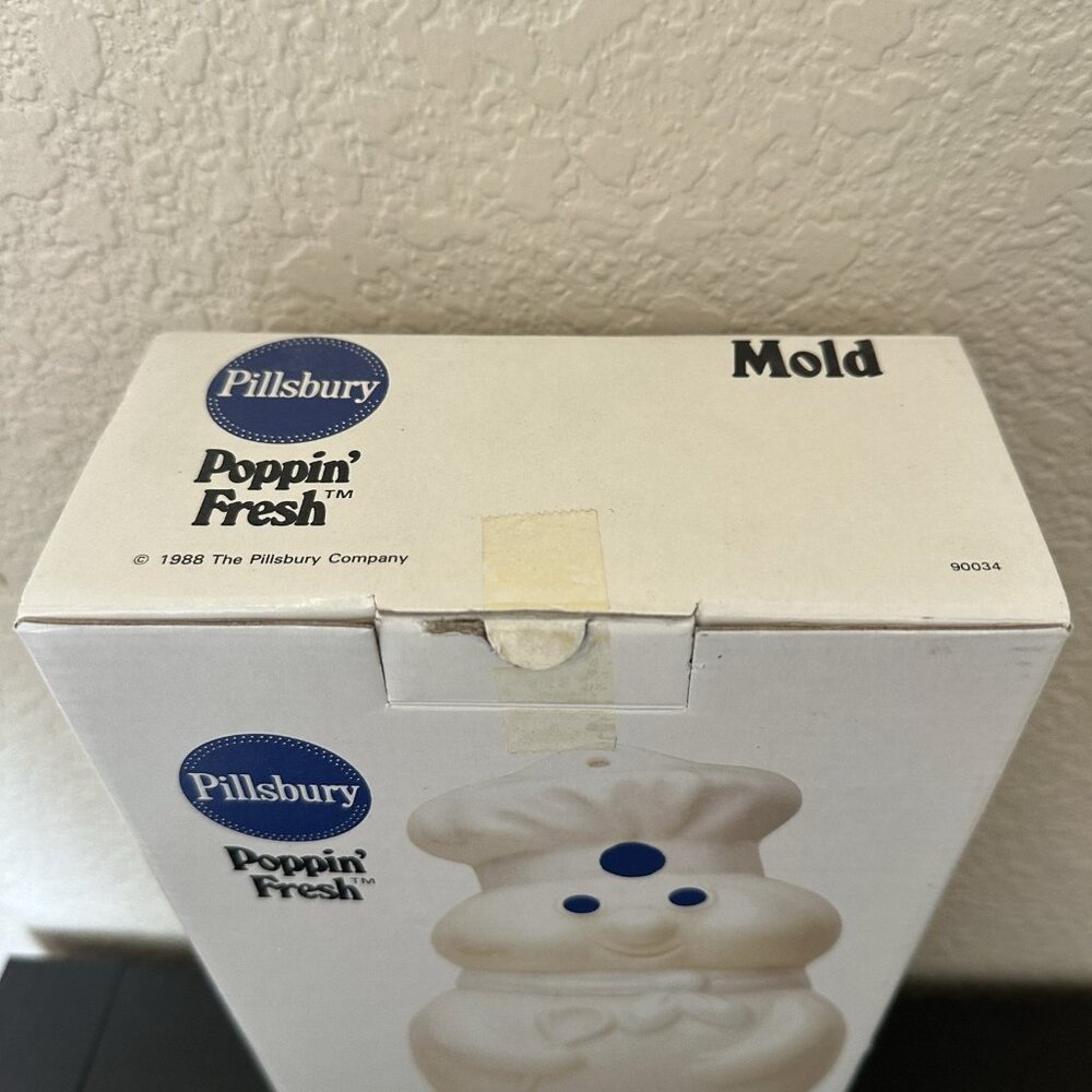 Pillsbury Poppin Fresh ceramic Mold advertising figure 1988 B & M in box - Picture 7 of 10